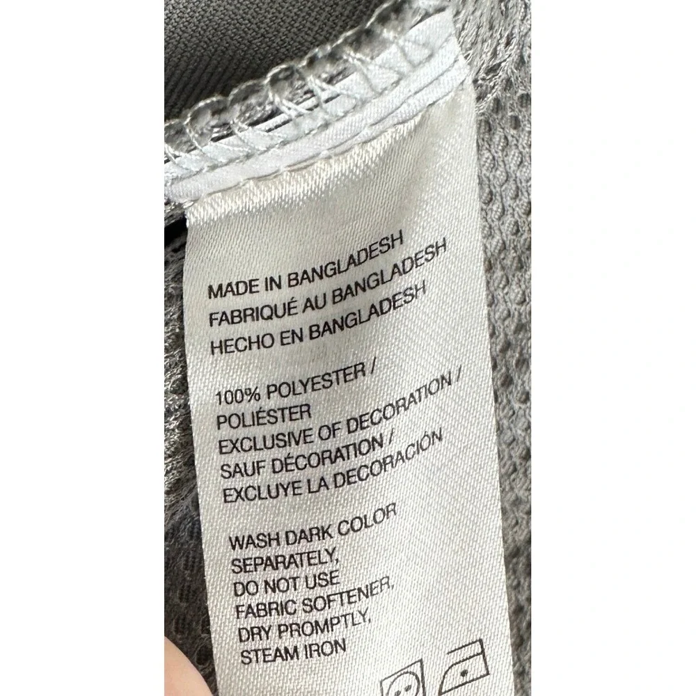 IZOD Golf Shorts Mens 38 Grey Classic Cargo Performance Flat Front Zip Pocket